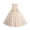 Khaki*, variant on Children Girls Long Dress Wedding Solid Color Crew Neck Sleeveless Formal Party Frock Breathable Comfortable Classic Beach Dresses