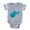 Heather Gray, variant on CafePress - 3 W Virginia - Cute Infant Baby Football Bodysuit