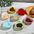 thumbnail image 2 of Multipurpose Mini Dishes, Sauce Dish In High Quality Material, Microwave Oven Safe Heart-Shaped Ceramic Bowls With Stackable Design, Perfect For Birthday And Wedding Gifts, 2 of 6
