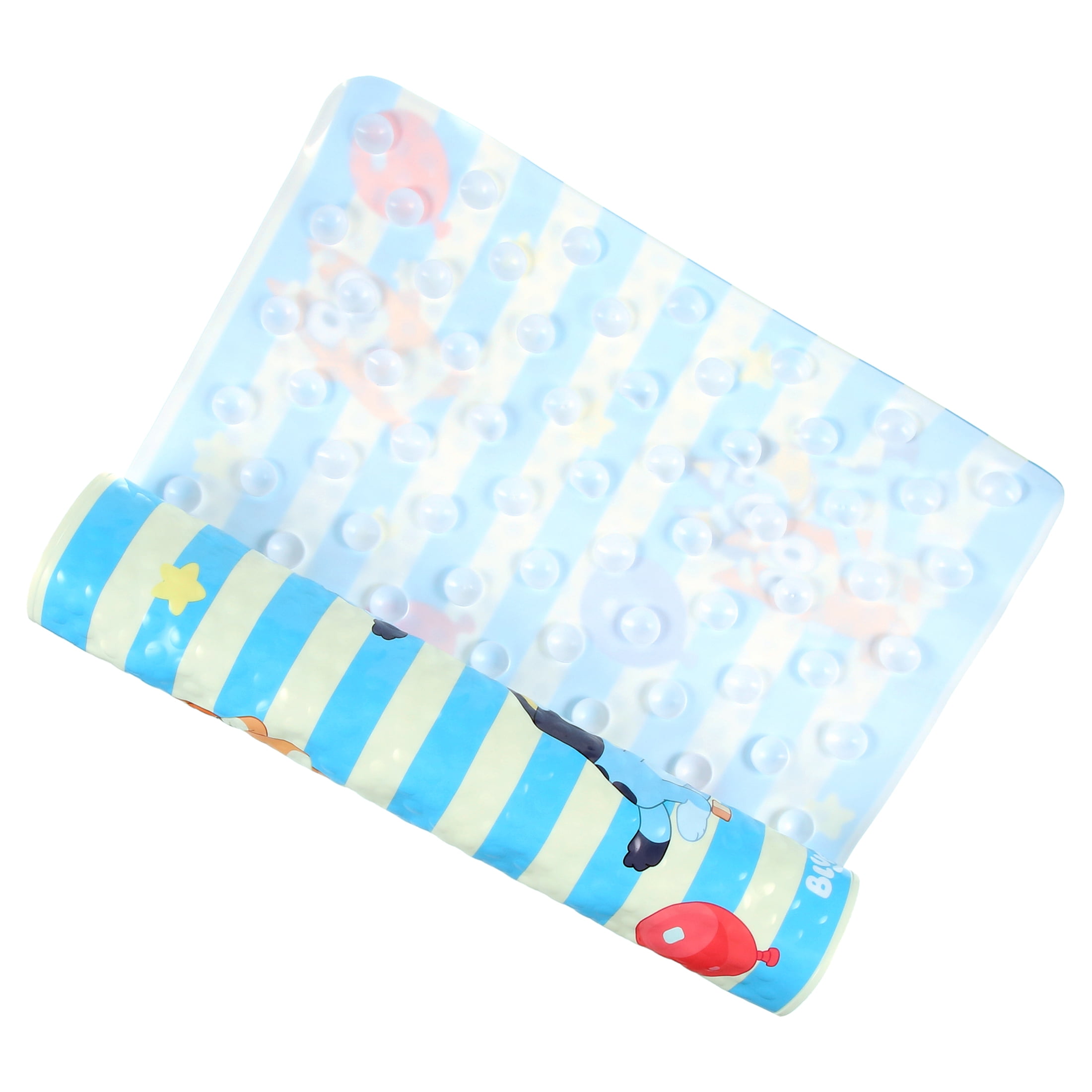 Bluey Skid-Resistant Vinyl Bath Mat - 15.2"x28.4", Blue