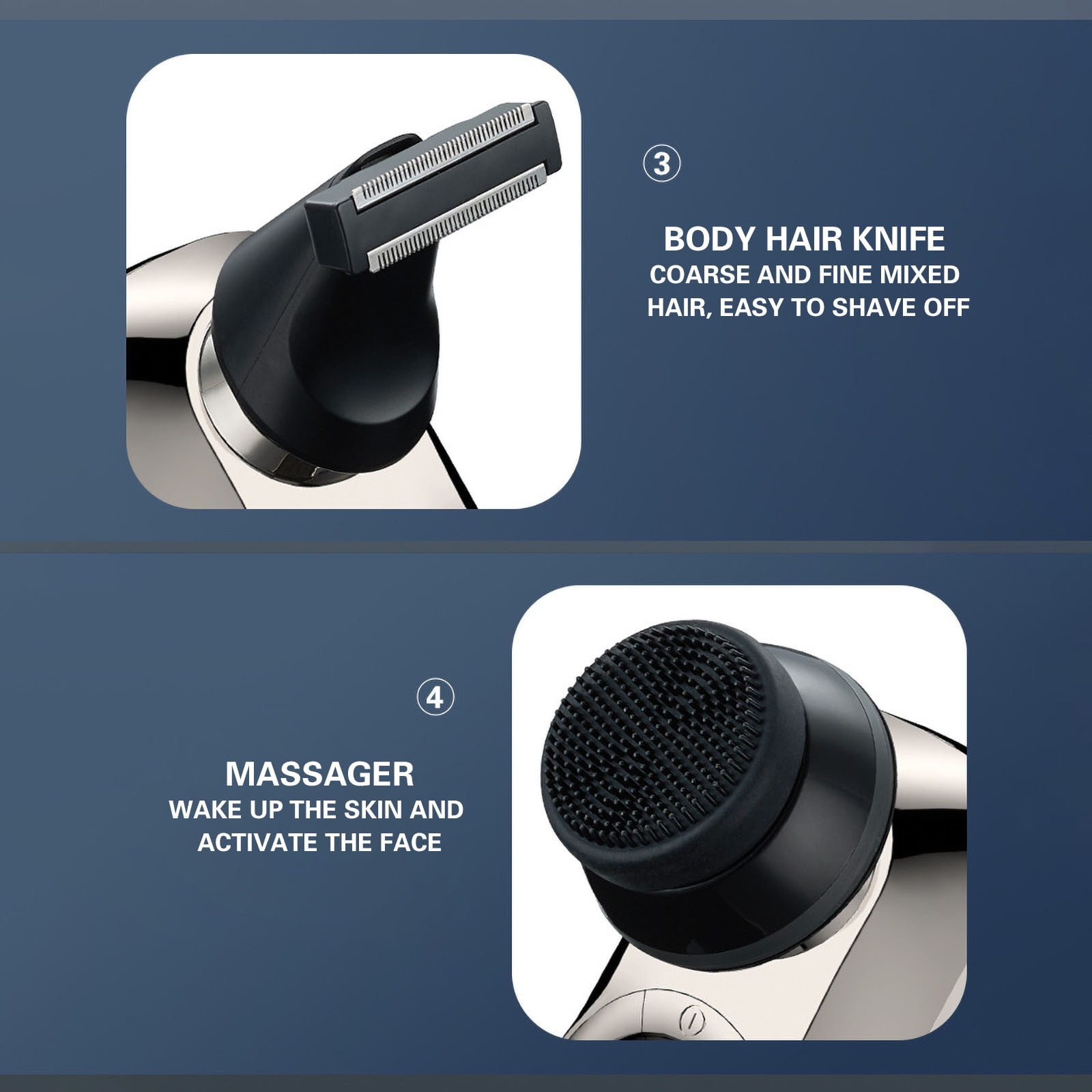 BadyminCSL Beauty Clearance Under $15 9D Electric Head Shaver for Bald Men Upgraded 6-in-1 Head Shaver for Bald Men Wet/Dry Grooming Kit Electric Shaver for Men