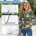 thumbnail image 6 of chaqlin Camo Hunting Hoodies for Boys Girls Size 14-16 Kids Zip Up Hooded Sweatshirt Long Sleeve Hooded Jacket Casual Outerwear with Pocket Fall Winter Fashion Clothes, 6 of 7