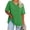 Green, variant on Generic Women's Plus Size V Neck T Shirts Summer Half Sleeve Tees Casual Loose Fit Cotton Tunic Tops