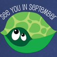 thumbnail image 2 of CafePress - September Due Date Turtle Belly Print Maternity T - Maternity Dark T-Shirt, 2 of 3