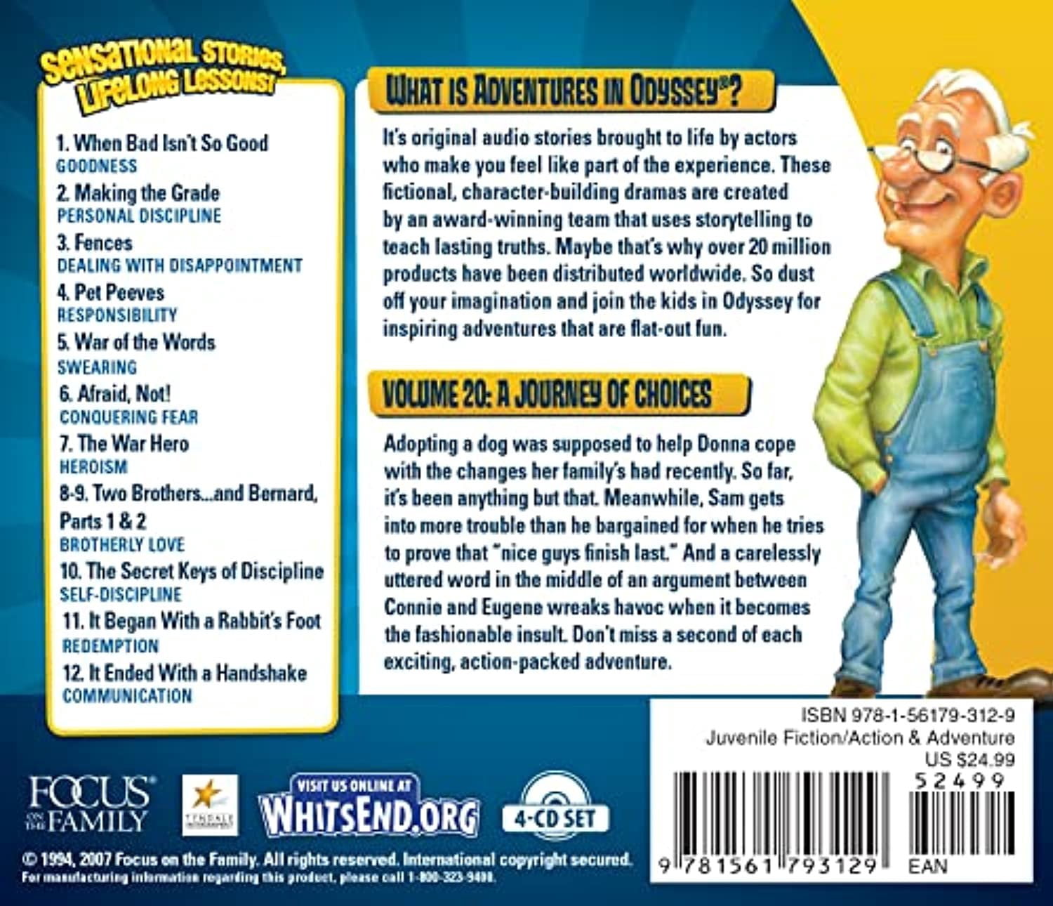 Adventures in Odyssey A Journey of Choices, Book 20, (Audiobook)