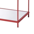 thumbnail image 5 of Scoles 2-Shelf Glass Top Console Table, Red, 5 of 5