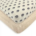 thumbnail image 2 of Touched by Nature Baby Boy Organic Cotton Crib Sheet, Hedgehog, One Size, 2 of 6