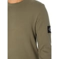 thumbnail image 4 of Calvin Klein Jeans Badge Waffle Longsleeved T-Shirt, Green, 4 of 6