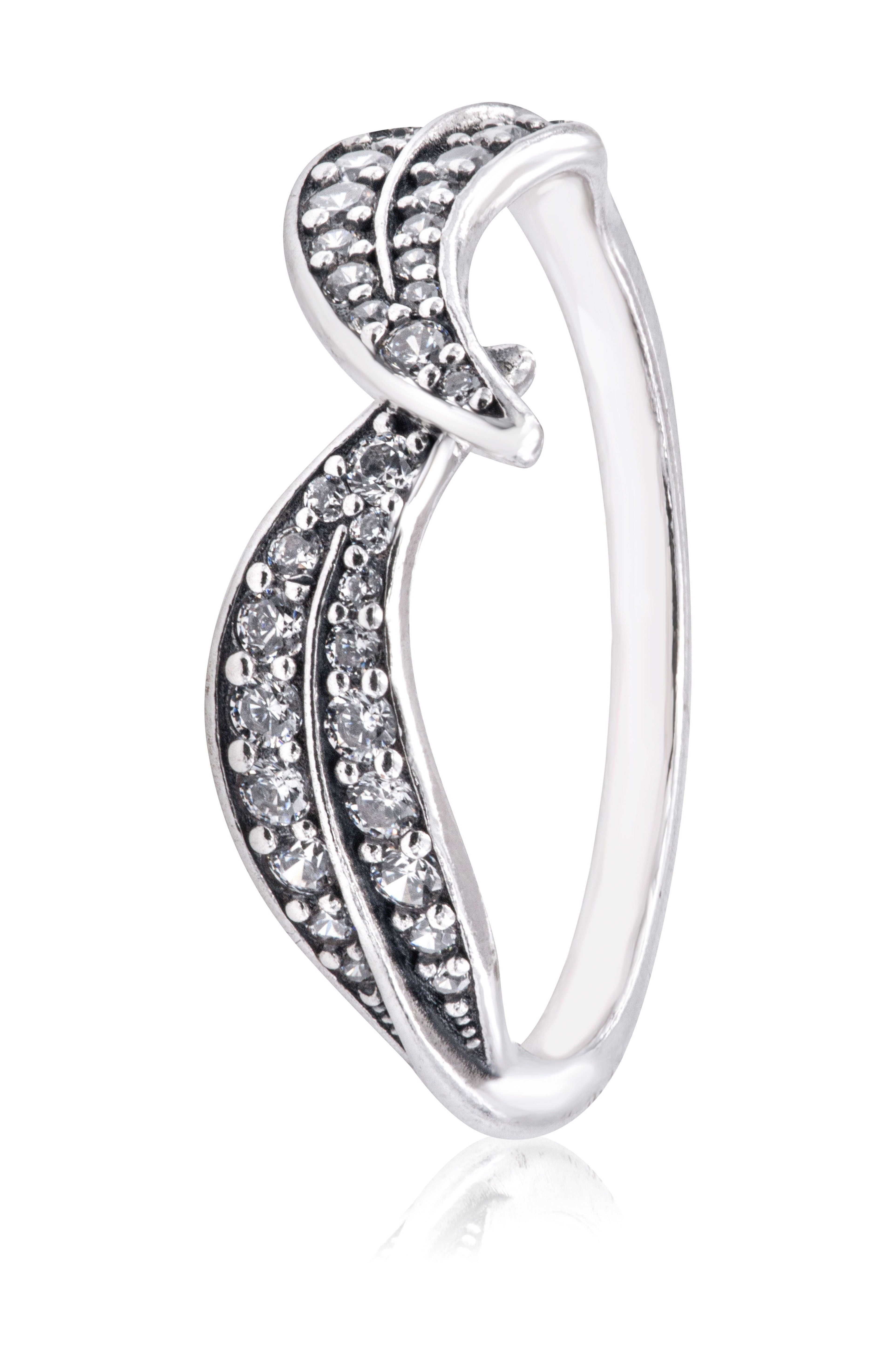 Wishbone ring in sterling silver Ring sz 52 196314-52