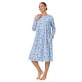 thumbnail image 4 of Aria Women’s 100% Cotton Long Sleeve Ballet Nightgown, Sizes XS-5X, 4 of 8