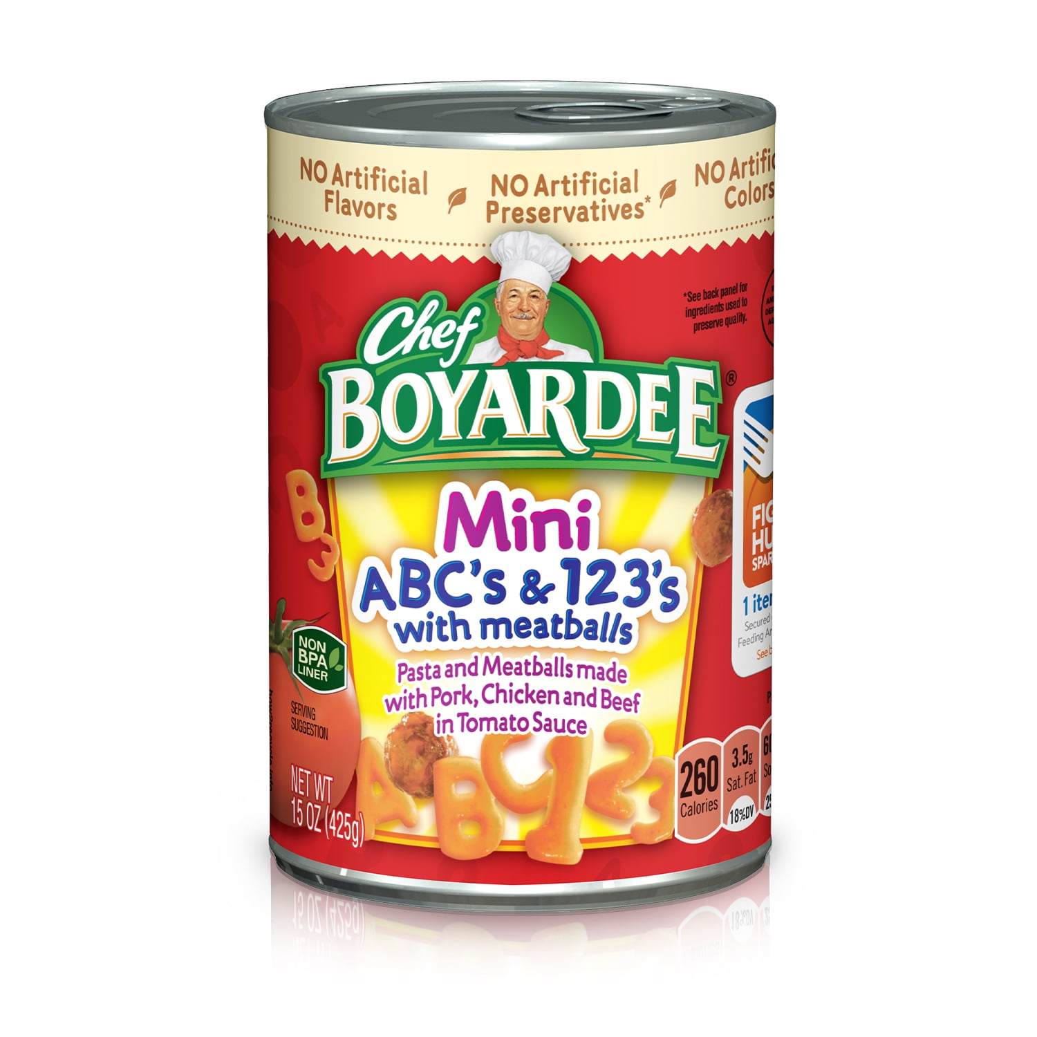 Chef Boyardee Mini ABC's and 123's with Meatballs, 15 oz
