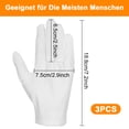 thumbnail image 4 of Guantes cómodos para manipulación de protección, elasticidad, humectación, tela de algodón blanca, lavables, reutilizables, transpirables, higroscópicos, agradables para la piel, para examen de, 4 of 8