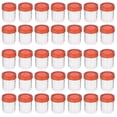 thumbnail image 2 of 50 Pcs/1 Pack 40ml Plastic Specimen Sampling Cup Practical Urine Sealed Container With Spiral Cover For Laboratory Use (random Color), 2 of 3