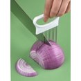 thumbnail image 2 of Typpkmm Effortlessly Slice Onions with This Colorful Onion Slicer Kitchen Stainless Steel Potato Chip Onion Holder 1pc, 2 of 7