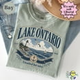 thumbnail image 5 of Lake Ontario Graphic T-shirt Lake Ontario Humor Tee Light Yellow Unsalted but Salty Shirt Great Lakes Souvenir Top, 5 of 9