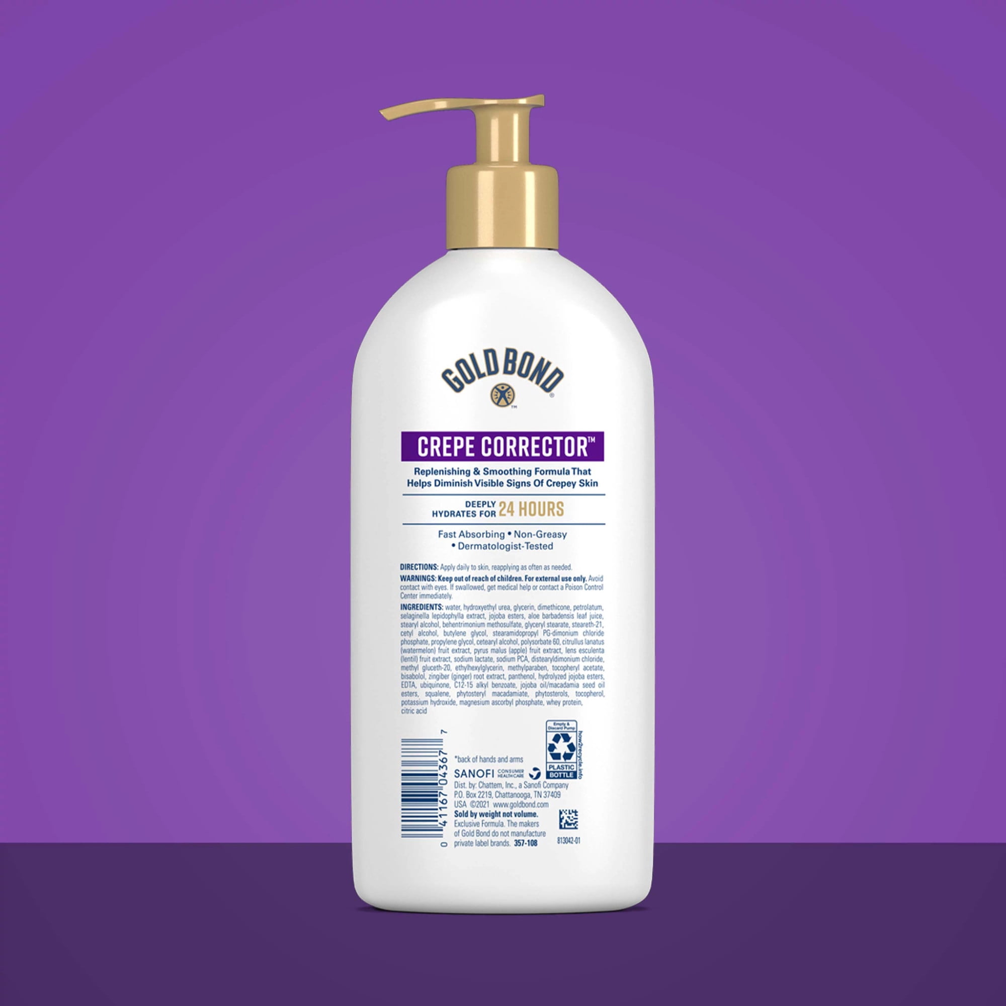 Gold Bond Age Renew Crepe Corrector Body Lotion, Replenishing and Smoothing Formula, Gold Bond Crepe Corrector Body Lotion, 14 oz