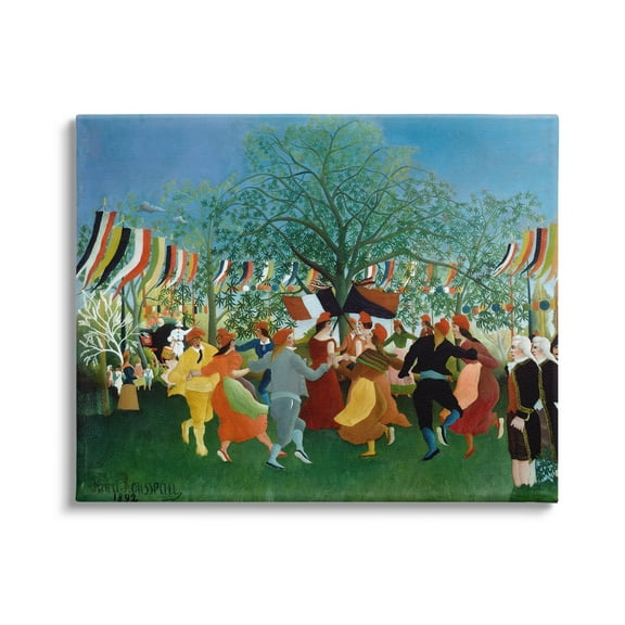 Stupell Industries A Centennial of Independence Henri Rousseau Classic Painting Painting Gallery Wrapped Canvas Print Wall Art, Design by one1000paintings