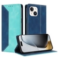 thumbnail image 2 of Funda FOXDOCK para iPhone 13 de Cuero Premium Bicolor con Ranuras RFID, Carcasa Tipo Billetera Antigolpes y Soporte Plegable, 2 of 6