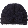 thumbnail image 2 of Dalrosia Baby Hats Knot Headwraps Knit Turbans Soft Head Wrap Toddler Kids Nursery Beanie Cap, 2 of 2