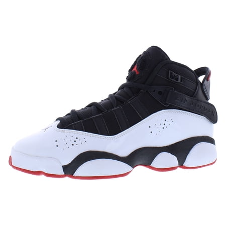 Nike Jordan 6 Rings GS Boys Shoes Size 6, Color: Black/University Red/White