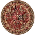 thumbnail image 2 of Rugs.com Saturn Collection Rug – 5 Ft Round Burgundy Medium Rug Perfect For Kitchens, Dining Rooms, 2 of 9