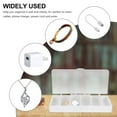 thumbnail image 3 of YOSADIER 1Set White Rectangular Charger Organizer for Accessory Organizer 8.3X3.5X2In, 3 of 8