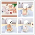 thumbnail image 4 of Monos con tirantes para perros, estampado navideño de conejo, vestido tipo bandolera para perros, trajes para gatos bulldog, falda navideña para cachorros, ropa para perros, 4 of 5