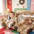thumbnail image 4 of Manfei Christmas Rustic Checkered 7-Piece King Bedding,Classic Farmhouse Cow King Bed in a Bag,Xmas Reversible, 4 of 7