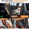 thumbnail image 2 of VFM Back Seat Extender, Dog Seat Cover for Back Seat, Hard Bottom Car Seat Cover for Dogs, Dog Hammock for Car, Back Seat Pet Cover for Dogs (Black or gray, for Car/SUV/Small Truck), 2 of 8