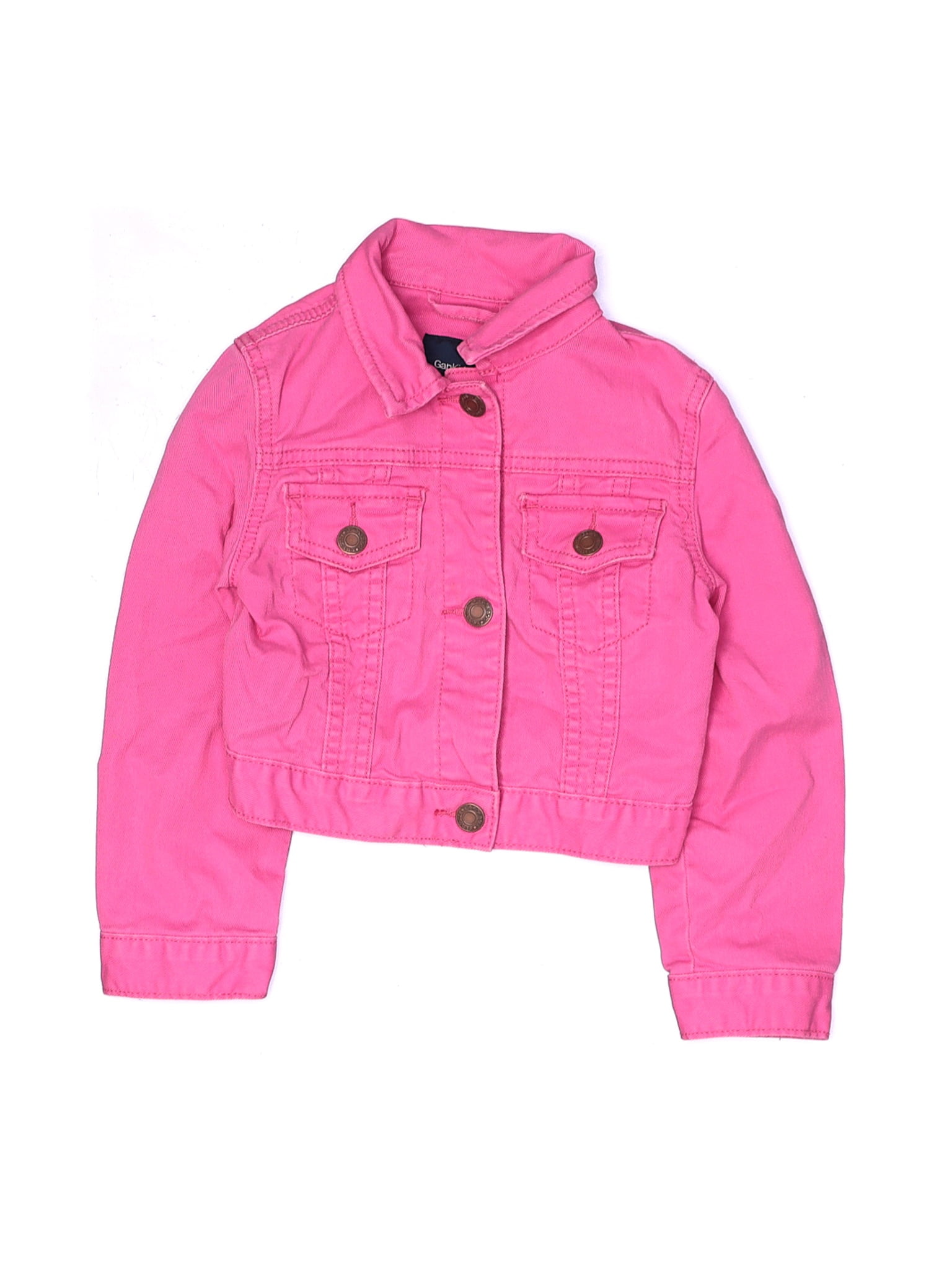 gap pink denim jacket