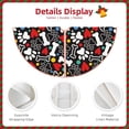 thumbnail image 3 of Daiia Paw And Bones Drawing Merry Christmas Tree Skirt , Xmas Large Lace-up Tree Skirt, Santa Snowflakes Rustic Home Decorations New Year Party Farmhouse Decor-36", 3 of 6