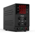 thumbnail image 1 of Kungber DC Power Supply Variable, 60V 5A Adjustable Switching Regulated DC Bench Power Supply with 4-Digits LED Power Display 5V2A USB Output, Coarse and Fine Adjustments with Alligator Leads, 1 of 15
