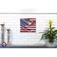 thumbnail image 3 of Wooden American Flag Patriotic Veteran Wall Sign Gift Home Of The Free, 3 of 11