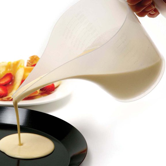 Bueautybox 1000ml Plastic Cooking Baking Cake Sharp Spout Funnel Measuring Cup with Scale