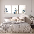 thumbnail image 6 of Blue Floral Hydrangea Plant Canvas Painting Print Wall Art for Living Room Bedroom Decoration Frameless, 6 of 7