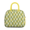 thumbnail image 2 of Lunch Bag Lunch Box for Women Reusable Insulated Lunch Bags,Water-Resistant Yellow Banana Green Leaf Cooler Lunch Tote Bag, Large Capacity for Work Travel Picnic, 2 of 6
