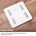 thumbnail image 4 of Greater Goods Balance Body Composition Glass/Plastic Personal Scale, White, 4 of 5