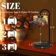 thumbnail image 3 of Candle Warmer Lamp with Timer, Richly Detailed Elephant Stained Glass Sunrise Non-slip Wireless Remote Control Wax Melts Warmer with 4 Bulbs for Home Office Dorm, Birthday Gifts for Women, 3 of 7