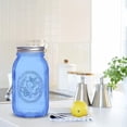 thumbnail image 5 of Regular Mouth Mason Jars 32 oz,6 Pack Blue Glass Colored Canning with Airtight Lids for Canning,Pickling,Storage,DIY Crafts & Décor, 5 of 5
