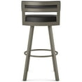 thumbnail image 4 of Amisco Travis 26 in. Swivel Counter Stool - Black Faux Leather / Grey Metal, 4 of 9