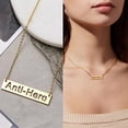 thumbnail image 2 of Collar de moda Taylor Fearless para mujeres y hombres, joyería de acero inoxidable, colgante antihéroe Swift, collar, regalo para fanáticos, 2 of 5