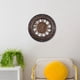 thumbnail image 3 of Relojes de pared que no hacen tictac funcionan con pilas para interior del aula , Marrón, B-Marrón, 3 of 7