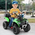 thumbnail image 2 of Gymax 6V Kids Ride On ATV w/ Music & Spray Function USB Port Storage Box Toy Car Green, 2 of 10