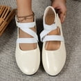thumbnail image 5 of CHICVOMEY Flats for Women Ballet Flats with Elastic Ankle Straps Dress Shoes for Women Ballet Flats Mary Jane Flats, 5 of 6