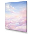 thumbnail image 2 of Designart "Blush Clouds Simplistic Skyline" Clouds Wall Decor, 2 of 7