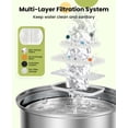 thumbnail image 2 of Fuente de agua para perros, unidireccional, para perros grandes, 7 L, acero inoxidable, 2 of 7