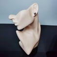 thumbnail image 3 of Tnobhg Head Model Half Face Mannequin Head Jewelry Display Stand Portrait Neck Dummy Head for Necklace Earrings, 3 of 7