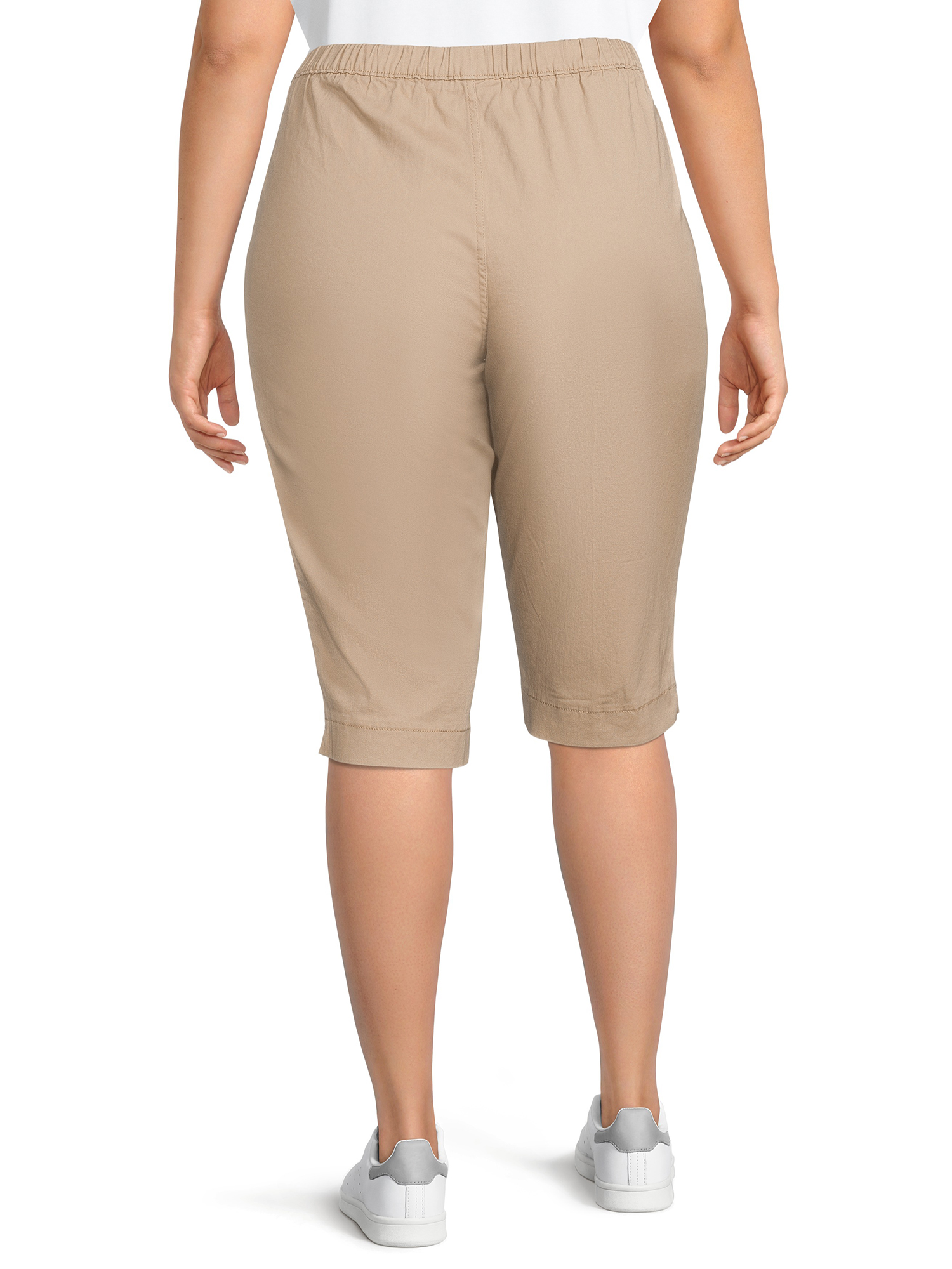 Just My Size Women's Plus Size Pull On 2 Pocket Stretch Capri - image 4 of 6