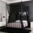 thumbnail image 6 of Four-Sided Polyester Mesh Net Bed Canopy, 94"x83"x75" Twin Size, Breathable Indoor Outdoor Insect Protection Curtain, Multiple Colors, 6 of 7