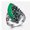 Green, variant on Geometric Alloy Ring With Alexandrite Gem Electroplated Finish Elegant Band Fashion Jewelry Ring Perfect Women